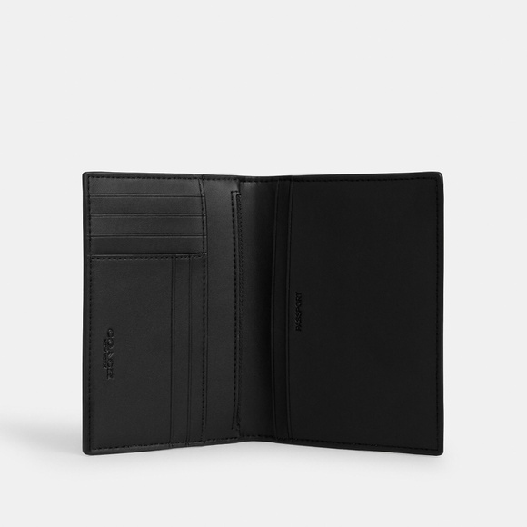 COACH black Passport Card Case In Signature Canvas - Picture 2 of 2